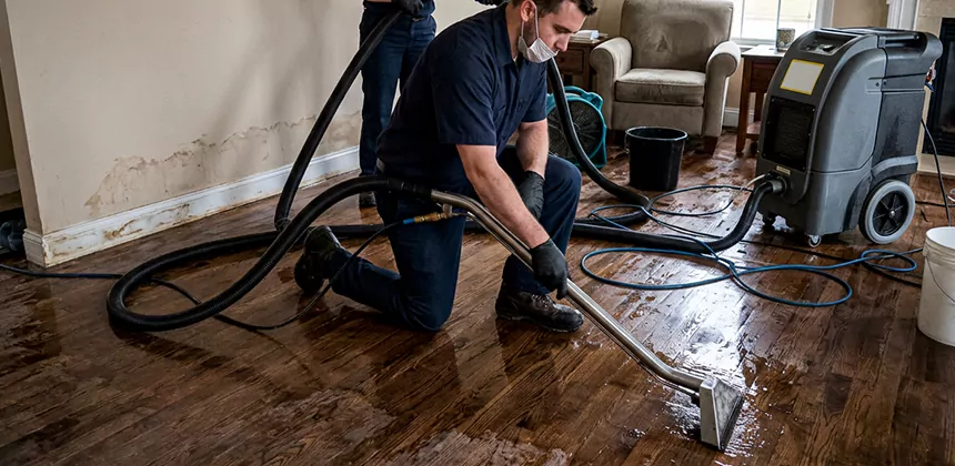 Hardwood Floor Water Extraction in Hurst